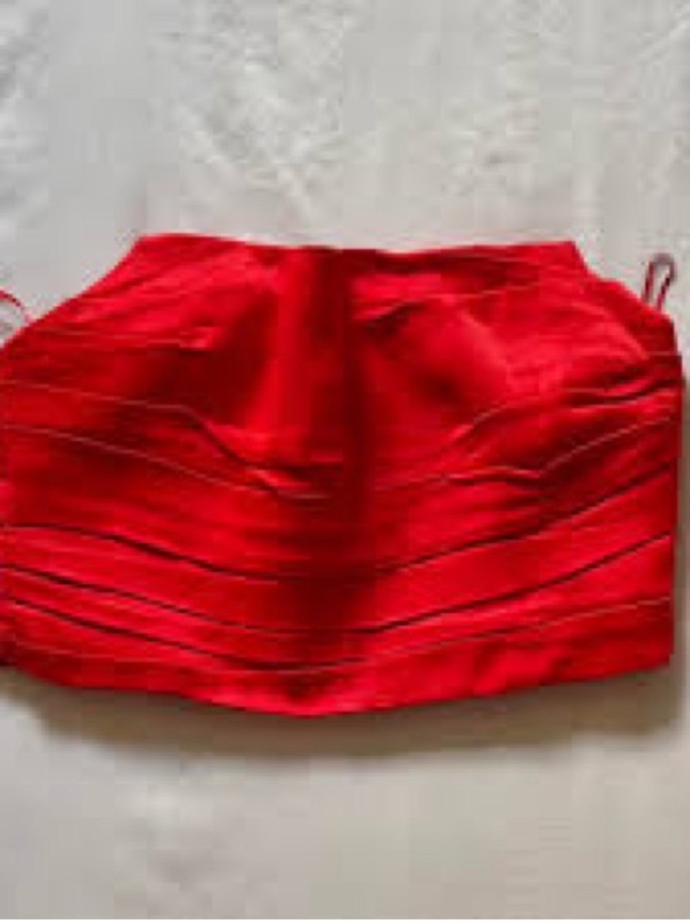 Zara Red Strapless Bandeau Tube Top